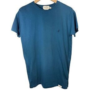 BROOKSFIELD Men’s Short Sleeve Cotton Tee Shirt Blue/Teal Size Small